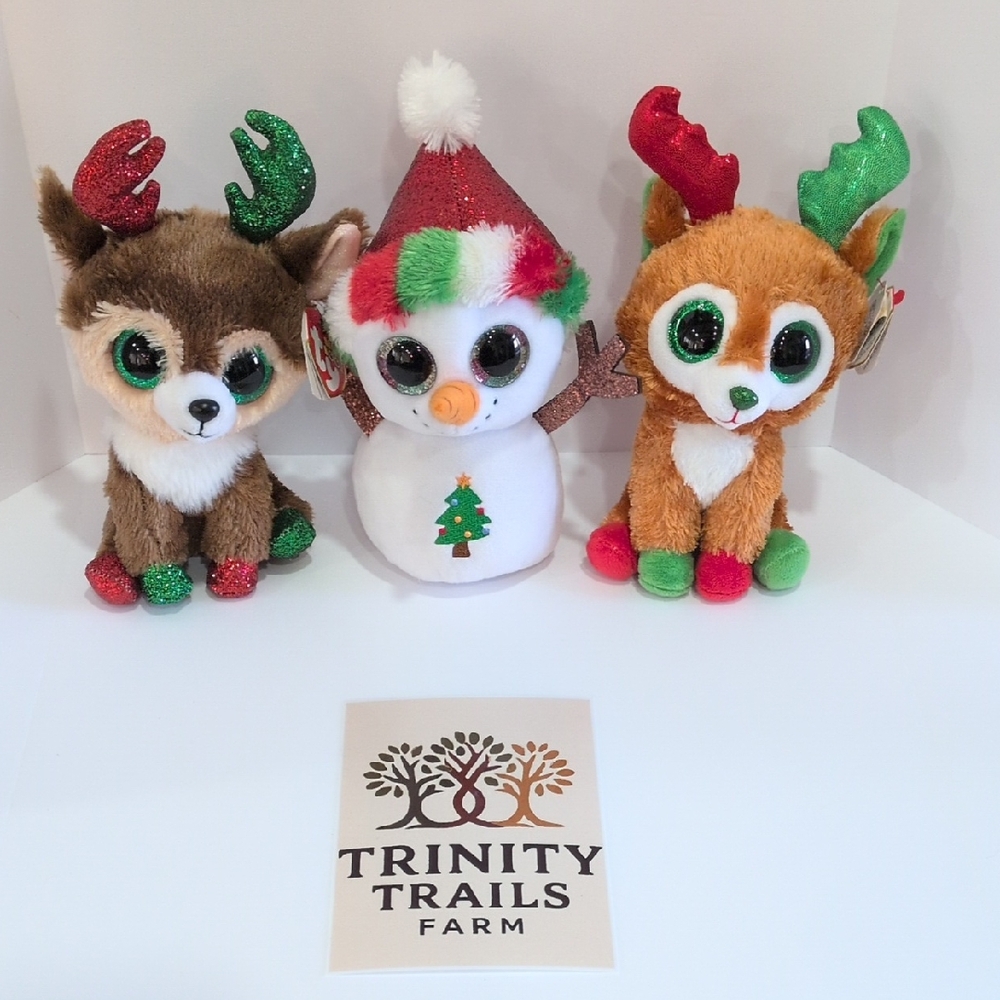 TY Beanie Boos Festive Trio